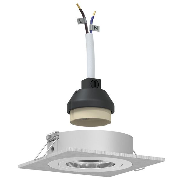 vidaXL Reflektory so bodmi 24 pcs Strieborná 9 x 9 x cm Hliník