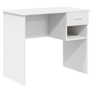 vidaXL St&ocirc;l Biela 90 x 49 x 75 cm Kompozitn&eacute; drevo
