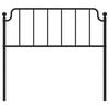 vidaXL Kovov&eacute; n&aacute;hradn&eacute; čelo postele čierne 107 cm