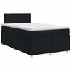 vidaXL Posteľ boxspring s matracom Čierna 120 x 200 cm L&aacute;tka