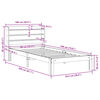 vidaXL Posteľ bez matraca voskovo hned&aacute; 90x190cm mas&iacute;vna borovica