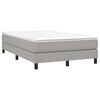 vidaXL Boxspring posteľ s matracom bledosivá 120x200 cm látka