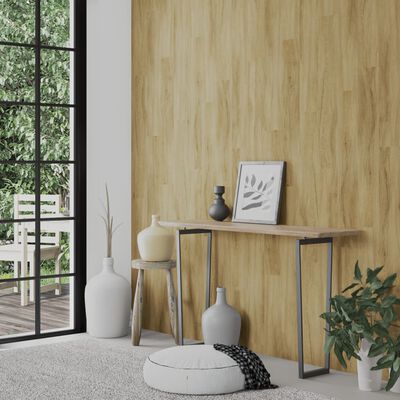 vidaXL Nástenné panely vzhľad dreva hnedé PVC 4,12 m²