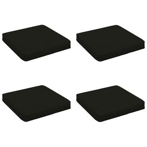 vidaXL 4-dielne sedacie vank&uacute;&scaron;e VUGHT 4 pcs 100% polyester Čierna