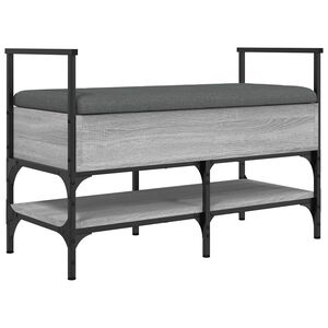 vidaXL Lavička na top&aacute;nky siv&aacute; sonoma 85,5x42x57,5 cm kompozitn&eacute; drevo