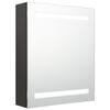 vidaXL LED k&uacute;peľňov&aacute; zrkadlov&aacute; skrinka antracitov&aacute; 50x14x60 cm