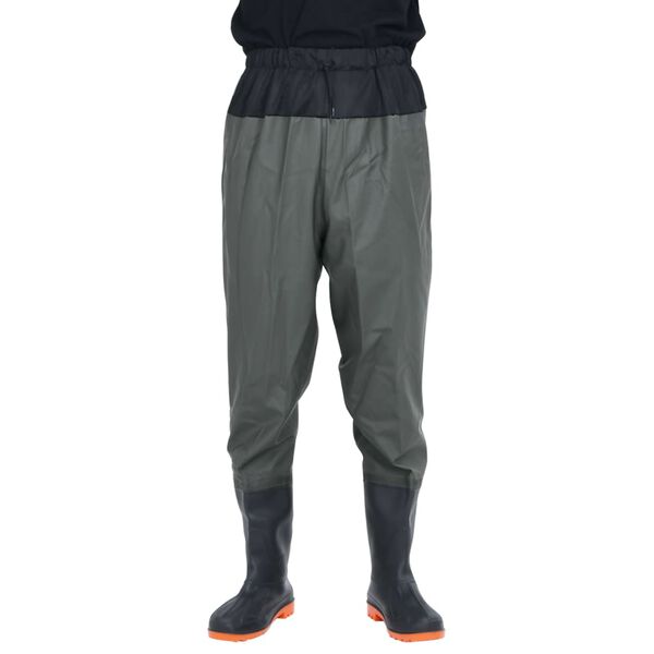 VidaXL Waist Waders s čižmami tmavozelená veľkosť 40