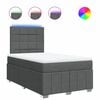 vidaXL Boxspring posteľ s matracom tmavosiv&yacute; 120x200 cm l&aacute;tka