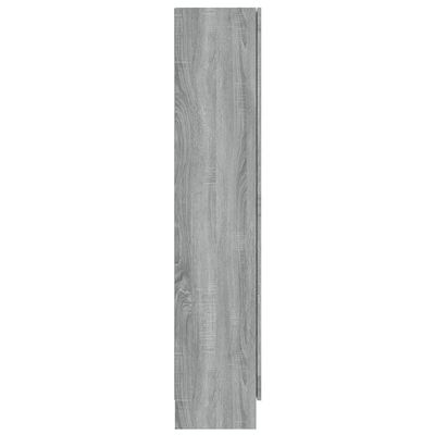 vidaXL Vitrína sivý dub sonoma 82,5x30,5x150 cm spracované drevo