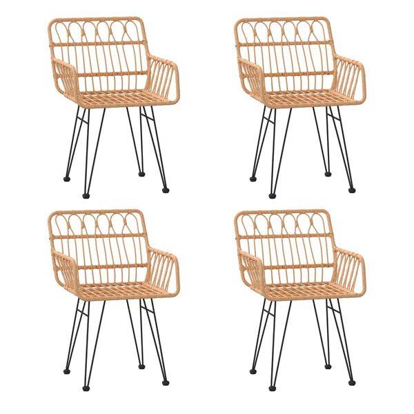 vidaXL 5-dielna z&aacute;hradn&aacute; jed&aacute;lensk&aacute; s&uacute;prava polyratan