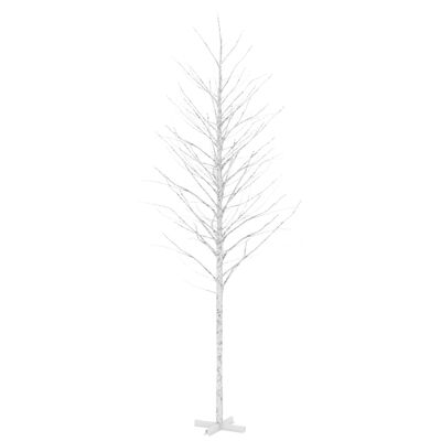 vidaXL LED strom s dizajnom bielej brezy 672 teplých bielych LED 400cm
