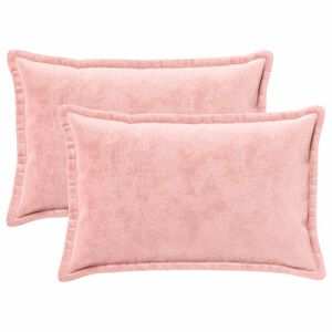 vidaXL Poťah na podložku 2 pcs HOUTEN Ružov&aacute; 50 x 80 cm Flanel