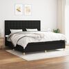 vidaXL Boxspring posteľ s matracom čierna 200x200 cm l&aacute;tka