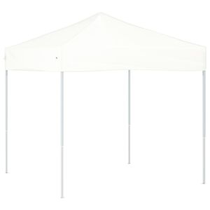 vidaXL Skladac&iacute; p&aacute;rty stan biely 2x2 m