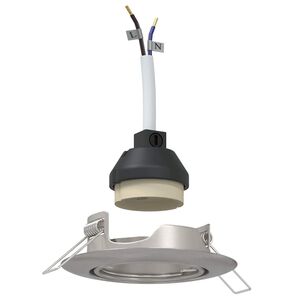 vidaXL Bodov&eacute; svetlo 6 pcs Strieborn&aacute; 9 x 9 x 2.5 cm Kov