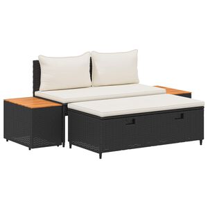 vidaXL Z&aacute;hradn&aacute; s&uacute;prava gaučov 4 -Seater 4 ks 55 x 30 x 39 cm