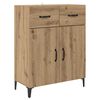 vidaXL Highboard Remeseln&yacute; dub 69,5 x 34 x 180 cm Kompozitn&eacute; drevo