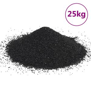 vidaXL Akv&aacute;riov&yacute; piesok 25 kg čierny 0,2-2 mm