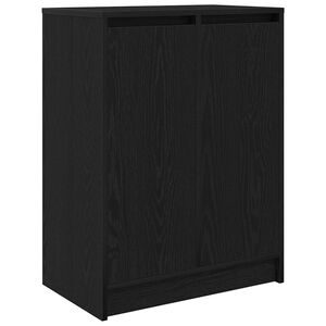 vidaXL Botn&iacute;k dub čierny 57x34x76 cm kompozitn&eacute; drevo