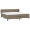 vidaXL Boxspring posteľ s matracom sivohned&yacute; 200x200 cm l&aacute;tka