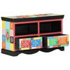 vidaXL TV skrinka 80 x 35 x 50 cm Viacfarebn&yacute; Mas&iacute;vne mango drevo
