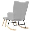Hojdacie kreslo vidaXL s podnožkou Cloud Grey