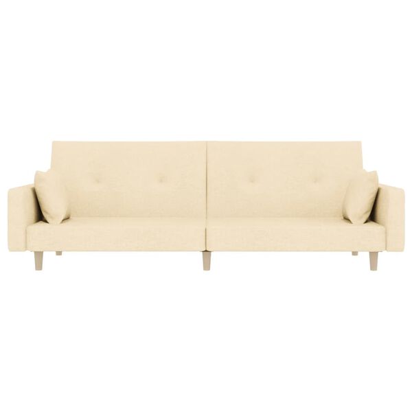 vidaXL 2-miestna rozkladacia pohovka s 2 vank&uacute;&scaron;mi kr&eacute;mov&aacute; l&aacute;tka