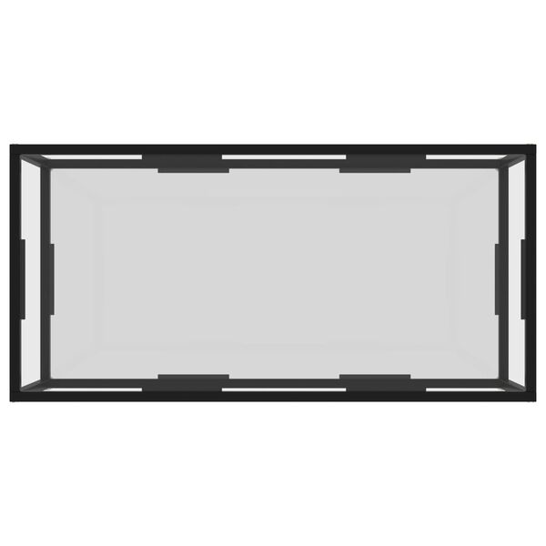 vidaXL Konferenčný stolík, priehľadný 100x50x35cm, tvrdené sklo