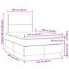 vidaXL Boxspring posteľ s matracom čierna 120x190 cm l&aacute;tka