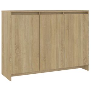 vidaXL Komoda, dub sonoma 102x33x75 cm, kompozitn&eacute; drevo