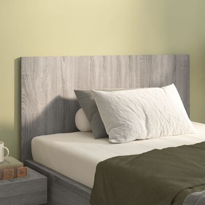 vidaXL Čelo postele sivé sonoma 120x1,5x80 cm spracované drevo