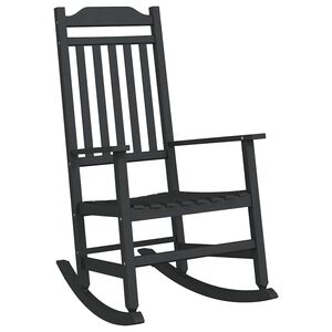 vidaXL Hojdacie kreslo Čierna 84 x 65 x 114 cm Živica