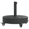 vidaXL Podstavec pod slnečn&iacute;k s kolesami pre &Oslash;38/48 mm tyče 27 kg kruh