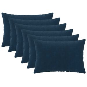 vidaXL Poťah na podložku 6 pcs HEERLEN Modr&aacute; 30 x 50 cm