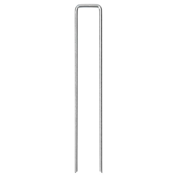 vidaXL Stanov&eacute; kol&iacute;ky v tvare U 50 ks 20x3,5 cm pozinkovan&aacute; oceľ