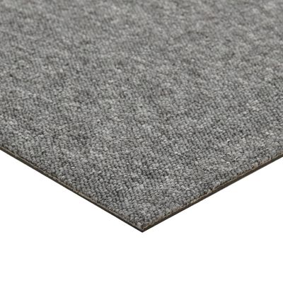 vidaXL Kobercové podlahové dlaždice 20 ks 5 m² 50x50 cm sivé