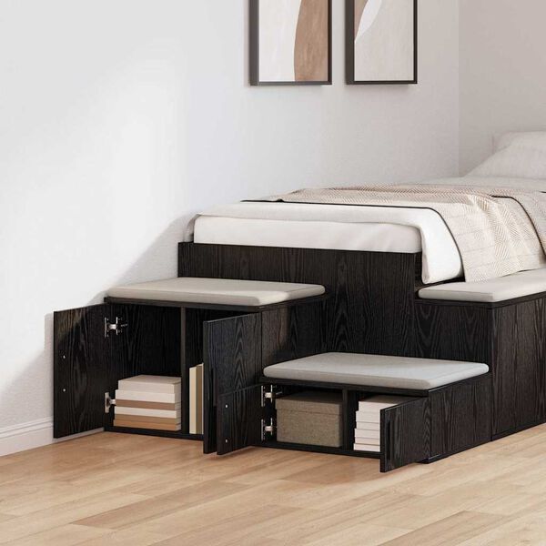 vidaXL &Uacute;ložn&aacute; skrinka 2 pcs Čierny dub 103 x 41 x 40 cm