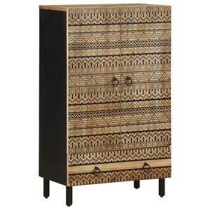 vidaXL Highboard 60x33,5x100 cm Mas&iacute;vne hrub&eacute; drevo Mango