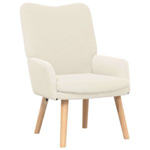 vidaXL kreslo Kr&eacute;mov&aacute; 63 x 67 x 94 cm Tkanina z ovčej vlny a plywood