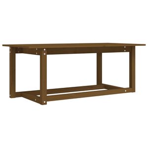 vidaXL Konferenčn&yacute; stol&iacute;k medovo-hned&yacute; 110x55x45 cm borovicov&yacute; mas&iacute;v