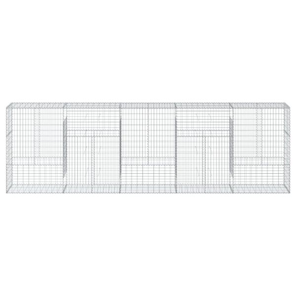 vidaXL Gabi&oacute;nov&yacute; k&ocirc;&scaron; s krytom 500x50x150 cm pozinkovan&eacute; železo