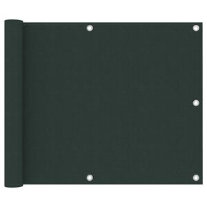 vidaXL Balk&oacute;nov&aacute; mark&iacute;za, tmavozelen&aacute; 75x300 cm, oxfordsk&aacute; l&aacute;tka