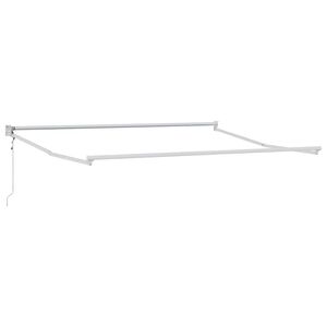 vidaXL Electric Awning Frame 3,5 x 2,5 m Biela