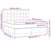 vidaXL Posteľn&yacute; r&aacute;m boxspring s matracom kr&eacute;mov&yacute; 180x200 cm l&aacute;tka