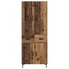 vidaXL Highboard Star&eacute; drevo 69,5 x 34 x 180 cm Kompozitn&eacute; drevo