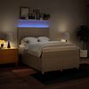 vidaXL Posteľn&yacute; r&aacute;m boxspring s matracom kr&eacute;mov&yacute; 160x200 cm l&aacute;tka