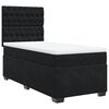 vidaXL Posteľn&yacute; r&aacute;m boxspring s matracom čierny 90x190 cm zamat
