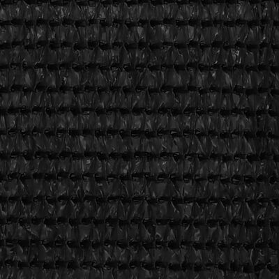 vidaXL Balkónová markíza čierna 120x400 cm HDPE