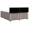 vidaXL Boxspring posteľ s matracom sivohned&yacute; 200x200 cm l&aacute;tka