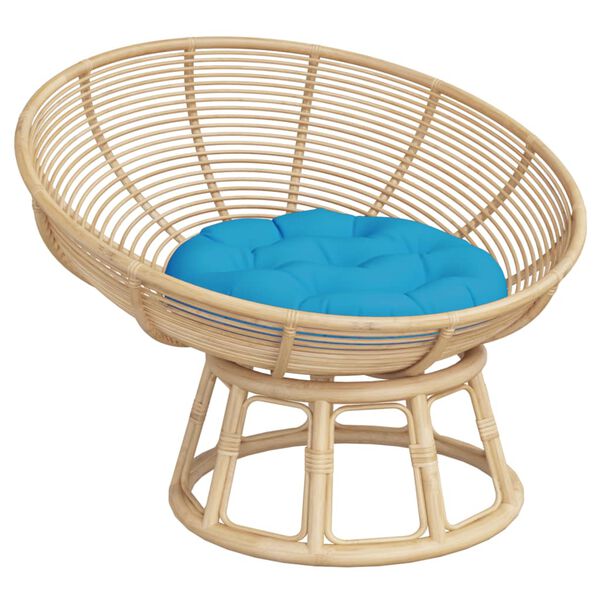 vidaXL Okr&uacute;hly vank&uacute;&scaron; bledomodr&yacute; &Oslash; 60 x 11 cm oxfordsk&aacute; l&aacute;tka